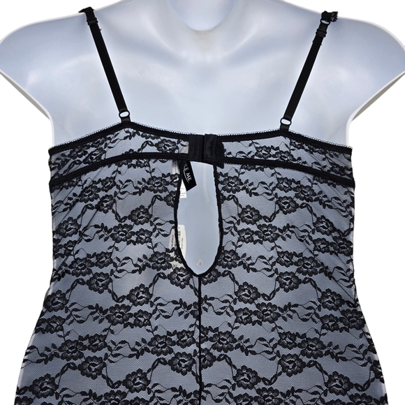 Adore Me Womens Black Lace Bustier Slip Size XL NWT - Picture 5 of 8